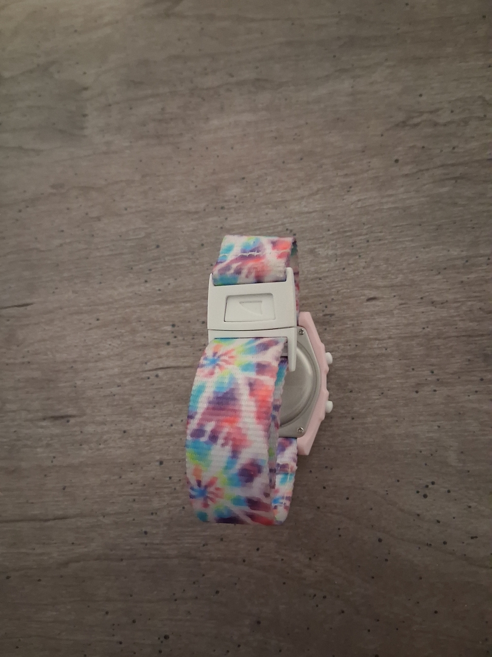 Freestyle Shark Clip Kids Digital Watch - Pastel Tie-Dye Pink & Blue - Picture 2 of 3
